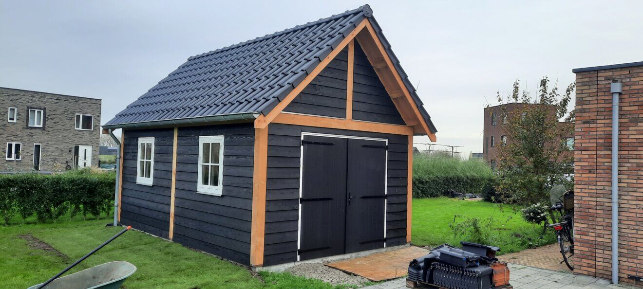 Houten schuur Lize